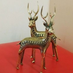 Dhokra Deer Statue